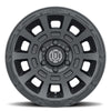 Tundra (17×8.50) 4 THRUST SATIN BLACK SIX SPEED 5×150 +25 Offset