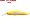 Major Craft CJK-110SPM Jerkbait Mid Sospendere 17g #012 CHARTREUSE