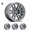 (17×8.50) 4x VECTOR6 TITANIUM 6×5.5″ (0 OFFSET)