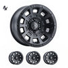 Tundra (17×8.50) 4 THRUST SATIN BLACK SIX SPEED 5×150 +25 Offset