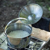 Campingmoon Aluminum 3-Layer Steel Cooking Pot