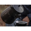 Campingmoon Stainless Steel Bonfire Kettle - 1.5L (Black)