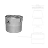 STANLEY ADVENTURE STAINLESS STEEL COOK SET FOR TWO