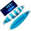 MAJOR CRAFT JIGPARA SLOW-30g#113 SUPER GLOW BLUE ZEBRA (UV)