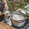 Campingmoon Aluminum 3-Layer Steel Cooking Pot