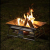 Campingmoon Folding Camping Charcoal Grill BBQ Stainless Steel Large