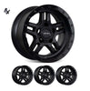 Prado 250 (17X9) 4x Hammer Wheels (6/139) +25 OFFSET