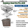 Campingmoon MT-065 Foldable BBQ Grill & Fire Pit