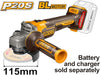 Ingco CAGLI21154 115MM Cordless Angle Grinder