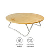 Camouflage Circular Bamboo Table