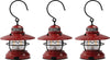 Barebones Living Edison Mini Lantern Red 3pk