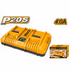 Ingco P20S 2-port Lithium-Ion battery charger
