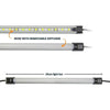 Hardkorr 25cm Tri-Colour LED Light Bar with Diffuser