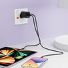 Porodo Dual Port PD + USB-A ( 35W+18W) Charger With Type-C To Type-C Cable
