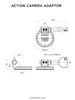 Quad Lock To Action Camera Adaptor