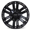 Prado 250 (17X8) 5x MATT BLACK VAPOUR WHEELS (6/139.7) +30 OFFSET