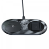 Baseus Simple 2 In 1 Wireless Charger 15W Max Qi Black