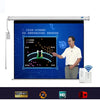 Crony 100 Inch 4:3 Projector Screen Home Automatic Lifting HD Projection Screen Wall Hanging Screen Electric Remote Control Projection Screen