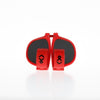 Chiik Glasses - UV400 Protection Flexible Sunglasses (Red)
