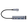 Baseus - Bend Angle No.7 Multifunction Type-C Hub Convertor -Dark grey
